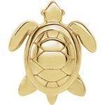 14 Karat Gold Sea Turtle Stud Earrings