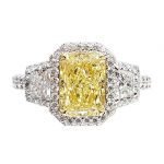 18 Karat Gold Fancy Yellow Diamond Ring