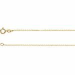 14 Karat Gold 1mm Diamond-Cut Cable Chain