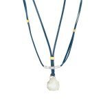 22 Karat Gold Claws Moonstone Necklace 25 CTW