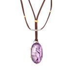 22 Karat Gold Mixed-Metal Amethyst Necklace 79 CTW