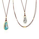 22 Karat Gold – 925 Pilot Mt. Turquoise Necklace