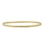 22 Karat Gold Hammered Bangle Bracelet