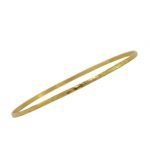 22 Karat Gold Hammered Bangle Bracelet