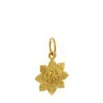22 Karat Gold Om Lotus Charm