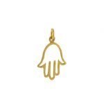22 Karat Gold Open Hamsa Charm