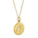 22 Karat Gold Hammered Tree of Life pendant