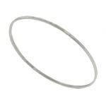Hammered Silver Bangle Bracelet