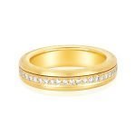 18 Karat Gold Diamond Spinner Eternity Ring