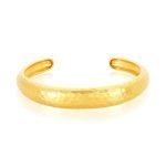 22 Karat Gold Hammered Cuff Bracelet