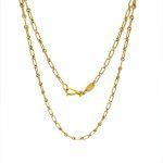 22 Karat Gold Rectangle and Round Links Chain