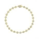 18 Karat Gold Diamond Tennis Bracelet