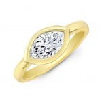 18 Karat Gold Marquise Diamond Ring