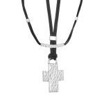 Sterling Silver Hammered Cross Necklace