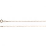 14 Karat Gold 1mm Bead Chain