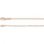 14 Karat Gold 2mm Diamond-Cut Cable Chain