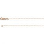 14 Karat Gold 1mm Diamond-Cut Bead Chain