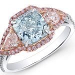 18 Karat Gold Fancy Blue and Pink Diamond Ring