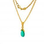 22 Karat Gold Emerald Necklace