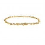 14 Karat Gold Oval Links Bracelet