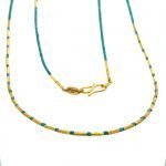 22 Karat Gold and Turquoise Beads Necklace