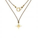 14 Karat Gold Celestial Star Necklace
