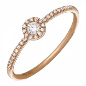 14k White Gold Diamond Ring