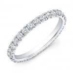 18 Karat Gold Round Diamonds Eternity Wedding Ring