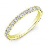 18 Karat Gold Round Diamonds Eternity Wedding Ring