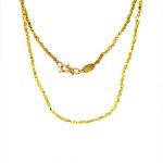 22 Karat Gold Nugget Beads Necklace