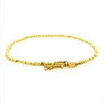 22 Karat Gold Nugget Beads Bracelet