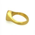 22 Karat Gold Oval Peridot Pave Diamond Tsavorite Cocktail Ring