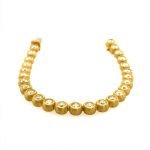 22 Karat Gold Diamond Bubbles Unisex Bracelet