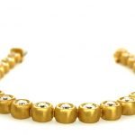 22 Karat Gold Diamond Bubbles Unisex Bracelet
