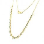 18 Karat Yellow Gold Diamonds Necklace