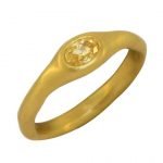 22 Karat Gold Yellow Diamond Ring