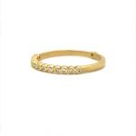 18KY Gold Bezel Diamond 11+1 Ring
