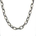 Antiqued Sterling Silver Links Chain 6.5mm 26″