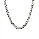 Antiqued Sterling Silver Rounded Box Chain 5.2mm 22″