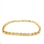 14K Polished Chain Bracelet