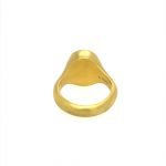 22k Gold Oval Star Sapphire Unisex Signet Ring
