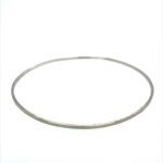 Platinum Hammered Bangle Bracelet