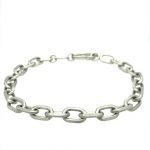 Platinum Unisex Large Links Bracelet