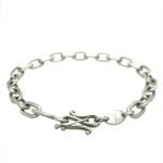 Platinum Unisex Large Links Bracelet