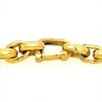 22k Gold Hammered Unisex Links Bracelet
