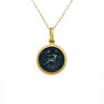 22K Gold Wrapped Roman Coin Pendant