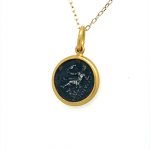 22K Gold Wrapped Roman Coin Pendant
