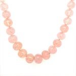 22 Karat Gold Graduated Morganite Beads Necklace