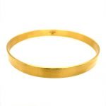 22k Gold Hammered Bangle Bracelet