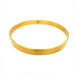 22k Gold Hammered Bangle Bracelet